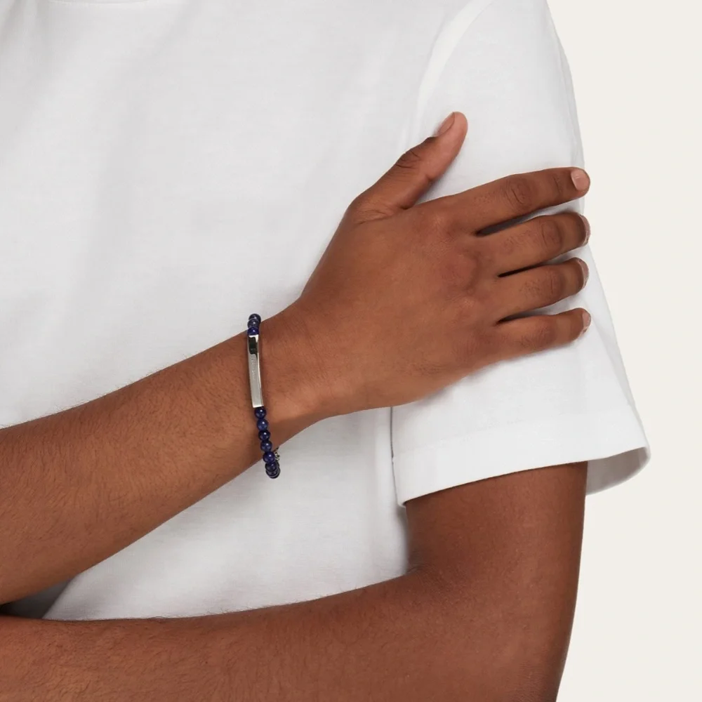 NIB Salvatore Ferragamo Lapis Lazuli Bracelet - Picture 8 of 8